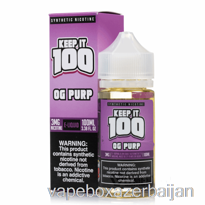 Vape Baku OG Purp - Keep It 100 - 100mL 3mg